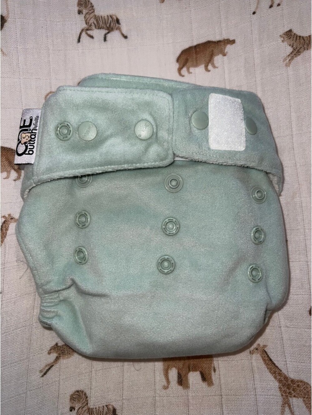 New Grovia O.N.E. Buttah All in One cloth diaper Glacier